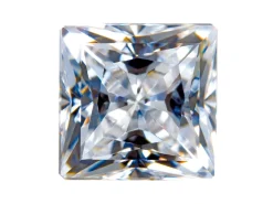 Preciosa Cubic Zirconia, Square Princess, 3 X 3mm, White