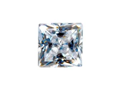 Preciosa Cubic Zirconia, Square Princess, 6 X 6mm, White