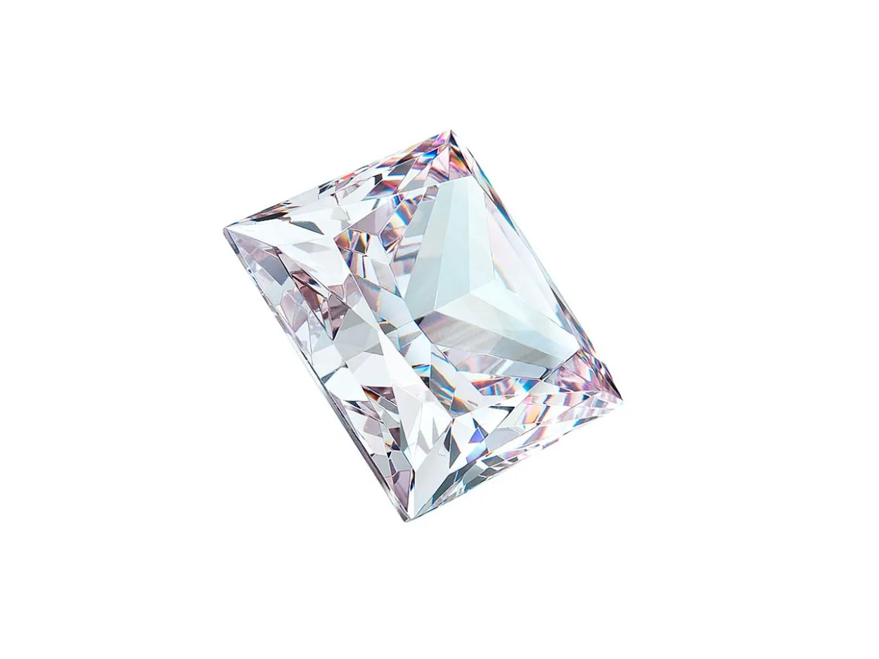 Preciosa Cubic Zirconia, Square Princess, 6 X 6mm, White