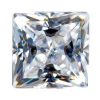 Preciosa Cubic Zirconia, Square Princess, 2.5 X 2.5mm, White