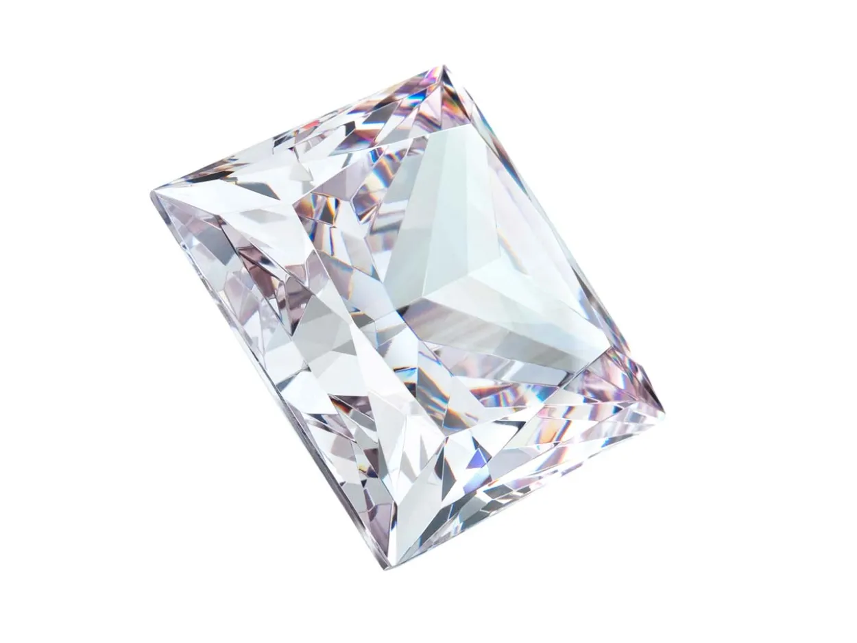 Preciosa Cubic Zirconia, Square Princess, 2.5 X 2.5mm, White
