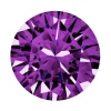 Preciosa Cubic Zirconia, The Alpha Round Brilliant, 3mm, Amethyst