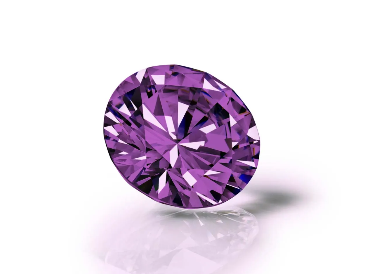 Preciosa Cubic Zirconia, The Alpha Round Brilliant, 2.5mm, Amethyst