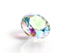 Preciosa Cubic Zirconia, The Alpha Round Brilliant, 2mm, Aurora Borealis