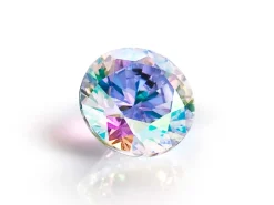 Preciosa Cubic Zirconia, The Alpha Round Brilliant, 2mm, Aurora Borealis