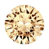Preciosa Cubic Zirconia, The Alpha Round Brilliant, 3mm, Champagne