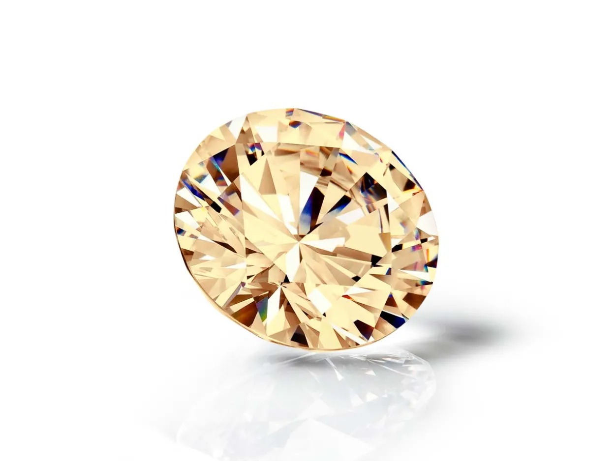 Preciosa Cubic Zirconia, The Alpha Round Brilliant, 3mm, Champagne