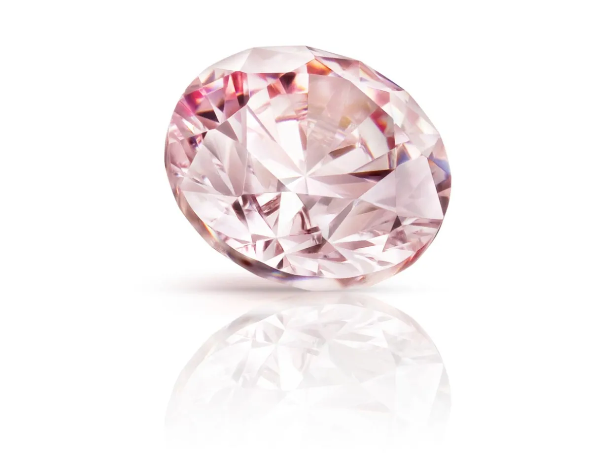 Preciosa Cubic Zirconia, The Alpha Round Brilliant, 2mm, Pale Rose