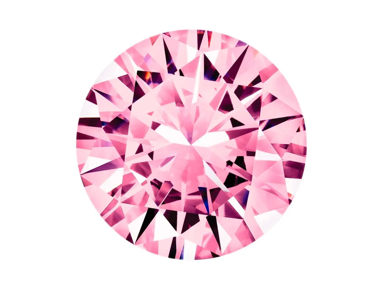 Preciosa Cubic Zirconia, The Alpha Round Brilliant, 2.5mm, Pink