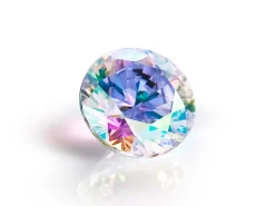 Preciosa Cubic Zirconia, The Alpha Round Brilliant, 2.5mm, Aurora Borealis