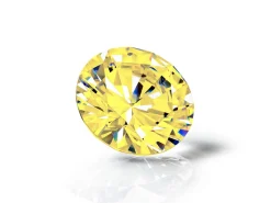 Preciosa Cubic Zirconia, The Alpha Round Brilliant, 5mm, Gold