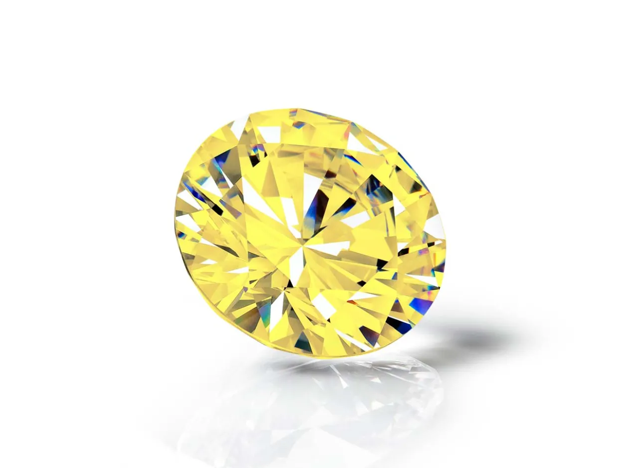 Preciosa Cubic Zirconia, The Alpha Round Brilliant, 5mm, Gold