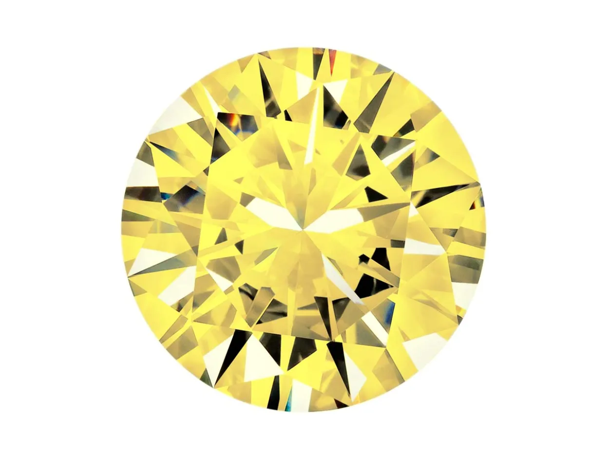 Preciosa Cubic Zirconia, The Alpha Round Brilliant, 1mm, Gold