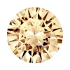 Preciosa Cubic Zirconia, The Alpha Round Brilliant, 2.5mm, Champagne