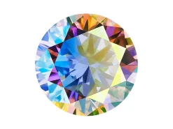 Preciosa Cubic Zirconia, The Alpha Round Brilliant, 1.5mm, Aurora Borealis