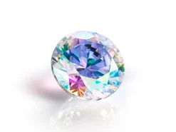 Preciosa Cubic Zirconia, The Alpha Round Brilliant, 1.5mm, Aurora Borealis