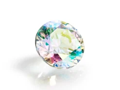 Preciosa Cubic Zirconia, The Alpha Round Brilliant, 1.5mm, Aurora Borealis