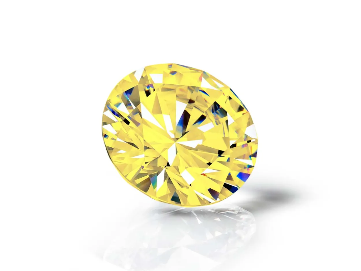 Preciosa Cubic Zirconia, The Alpha Round Brilliant, 2.5mm, Gold