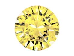 Preciosa Cubic Zirconia, The Alpha Round Brilliant, 4mm, Gold
