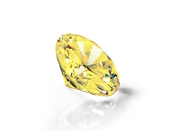 Preciosa Cubic Zirconia, The Alpha Round Brilliant, 4mm, Gold