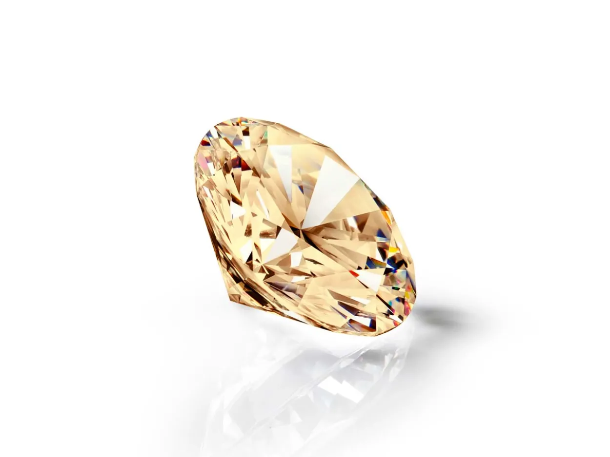 Preciosa Cubic Zirconia, The Alpha Round Brilliant, 1.5mm, Champagne