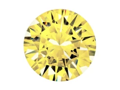 Preciosa Cubic Zirconia, The Alpha Round Brilliant, 3.5mm, Gold