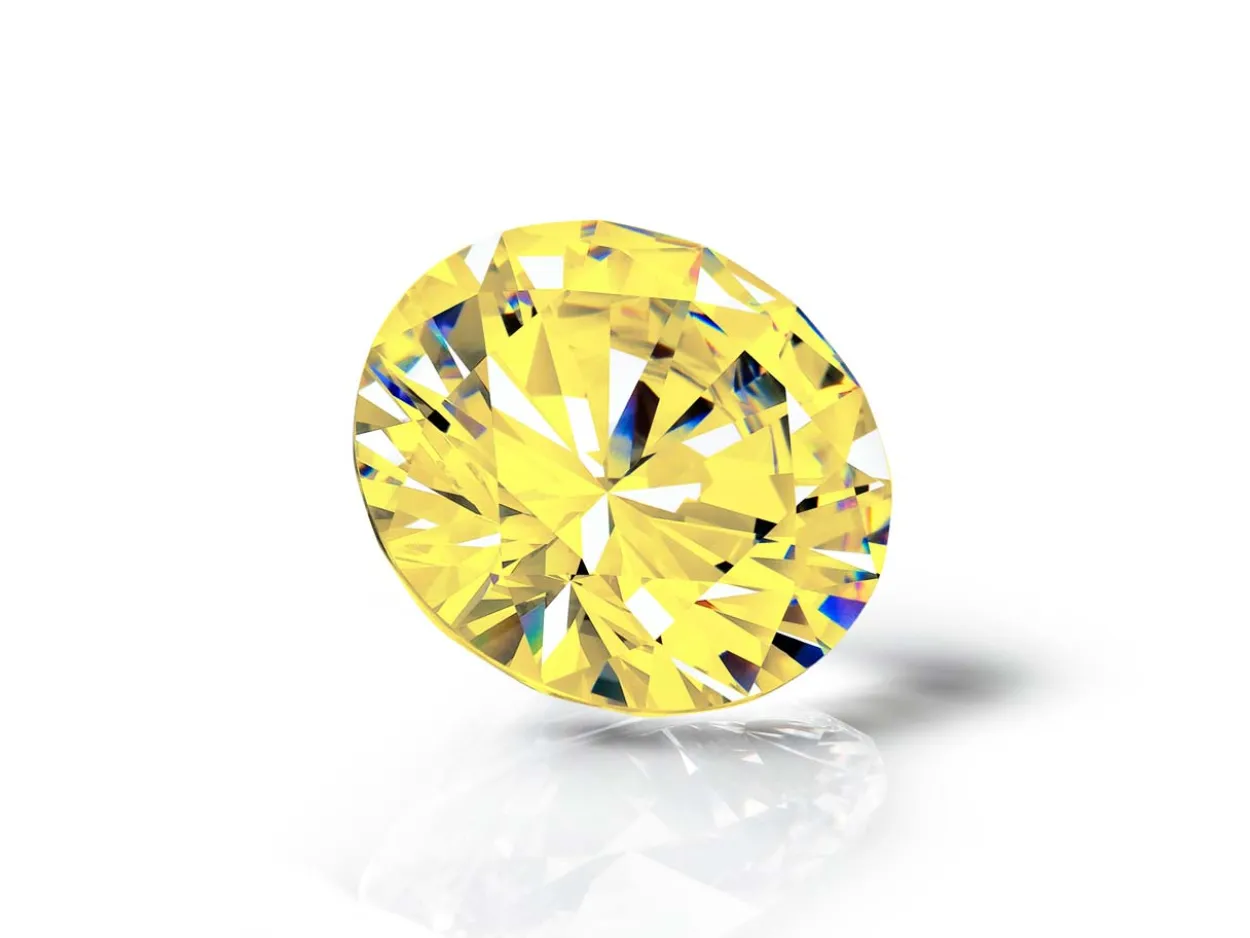 Preciosa Cubic Zirconia, The Alpha Round Brilliant, 3.5mm, Gold