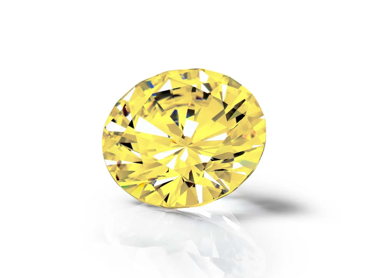 Preciosa Cubic Zirconia, The Alpha Round Brilliant, 3.5mm, Gold