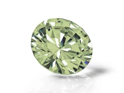 Preciosa Cubic Zirconia, The Alpha Round Brilliant, 1.5mm, Peridot