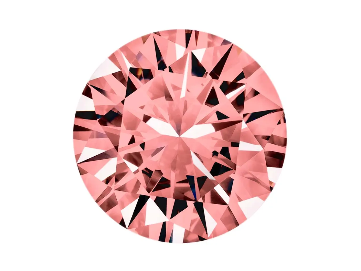 Preciosa Cubic Zirconia, The Alpha Round Brilliant, 5mm, Rhodolite