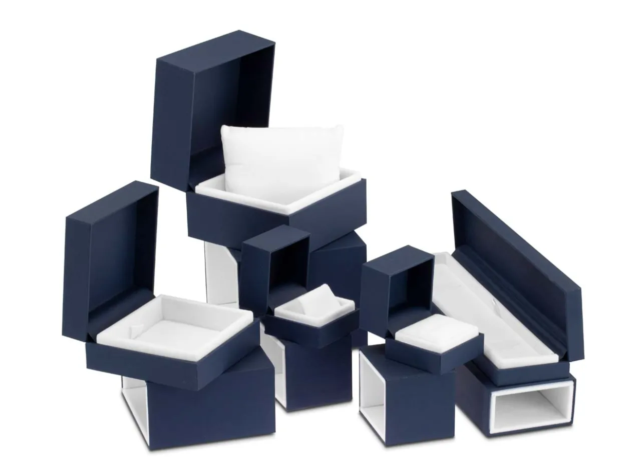 Premium Blue Soft Touch Bangle Box