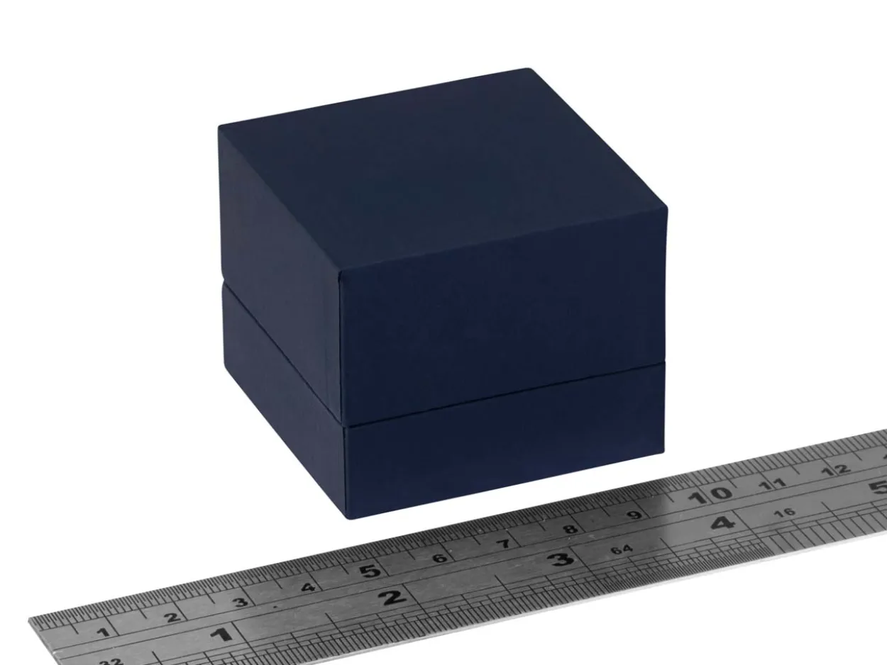 Premium Blue Soft Touch Earring Box