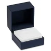 Premium Blue Soft Touch Ring Box