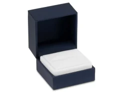 Premium Blue Soft Touch Ring Box