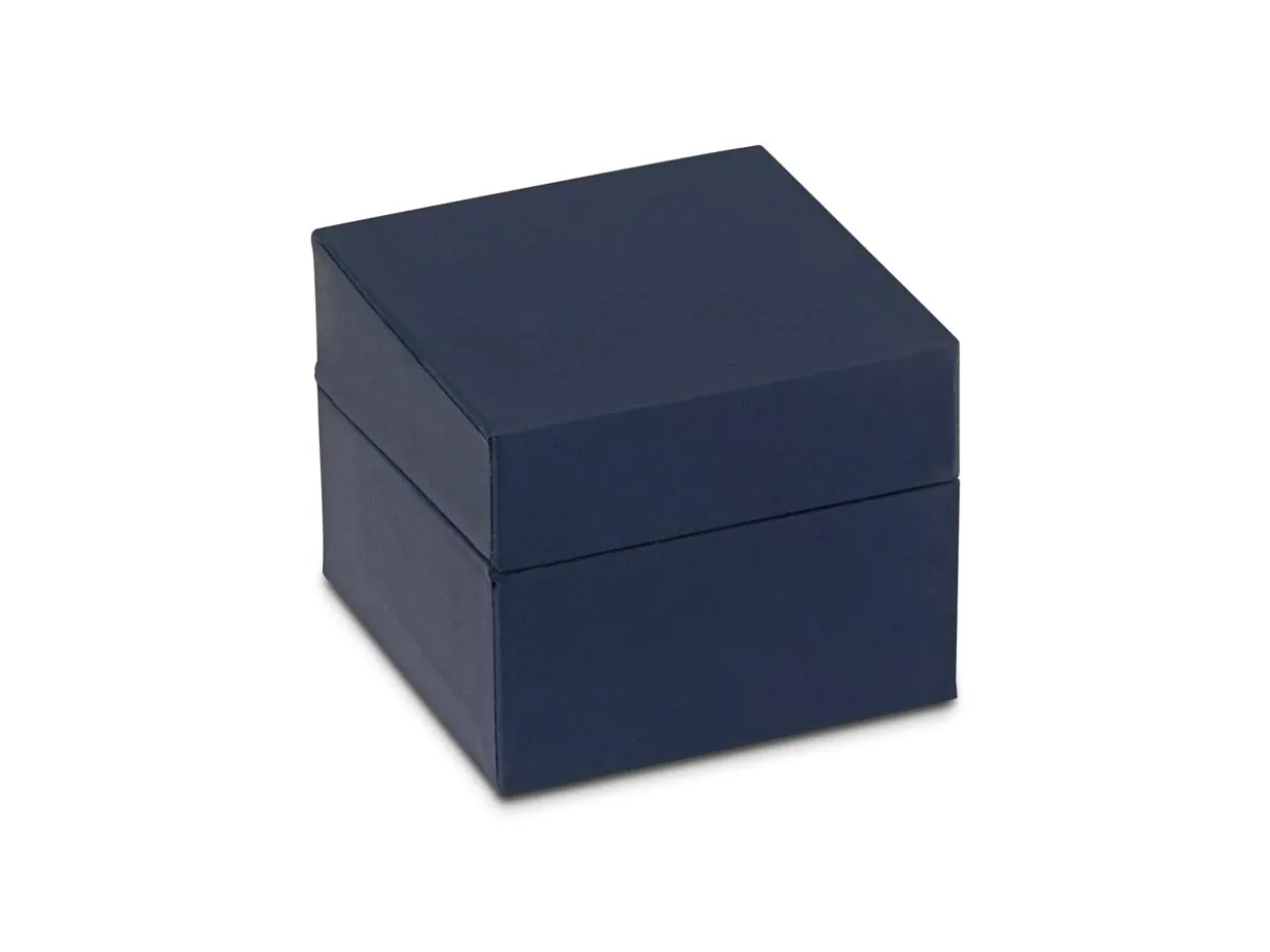 Premium Blue Soft Touch Ring Box