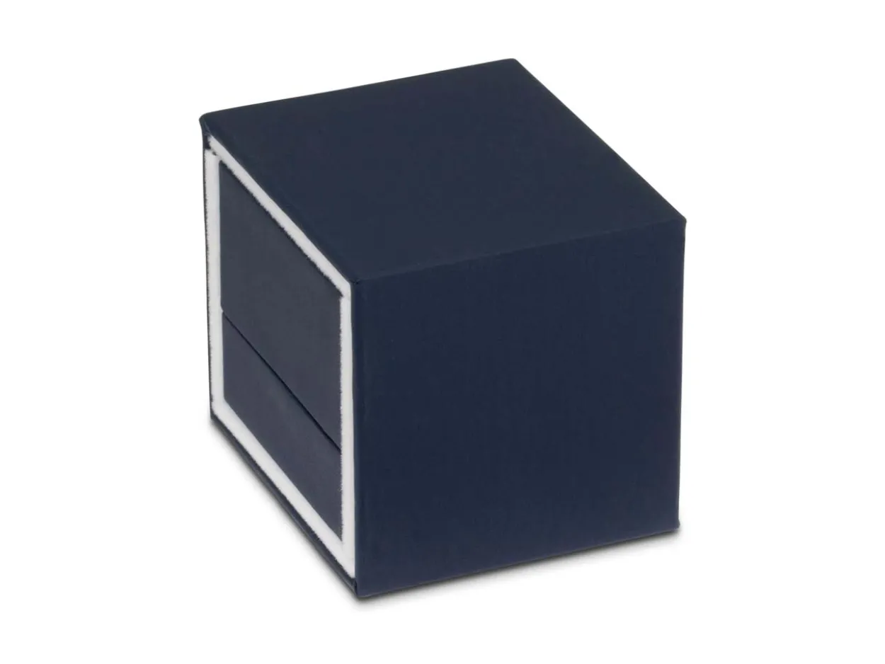 Premium Blue Soft Touch Ring Box