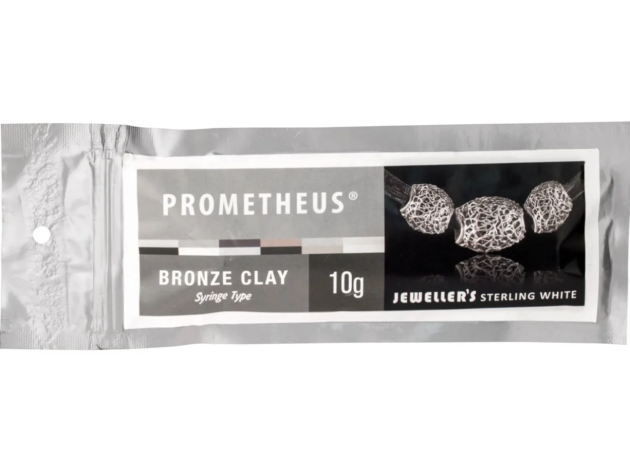 Prometheus Jewellers Sterling White Bronze Clay Syringe 10g 3 Tips