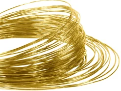 9ps Round Pin Wire 1.00mm Fully Hard, Coils, 100% Recycled Gold