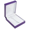 Purple Leatherette Pendant Box