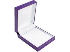 Purple Leatherette Pendant Box