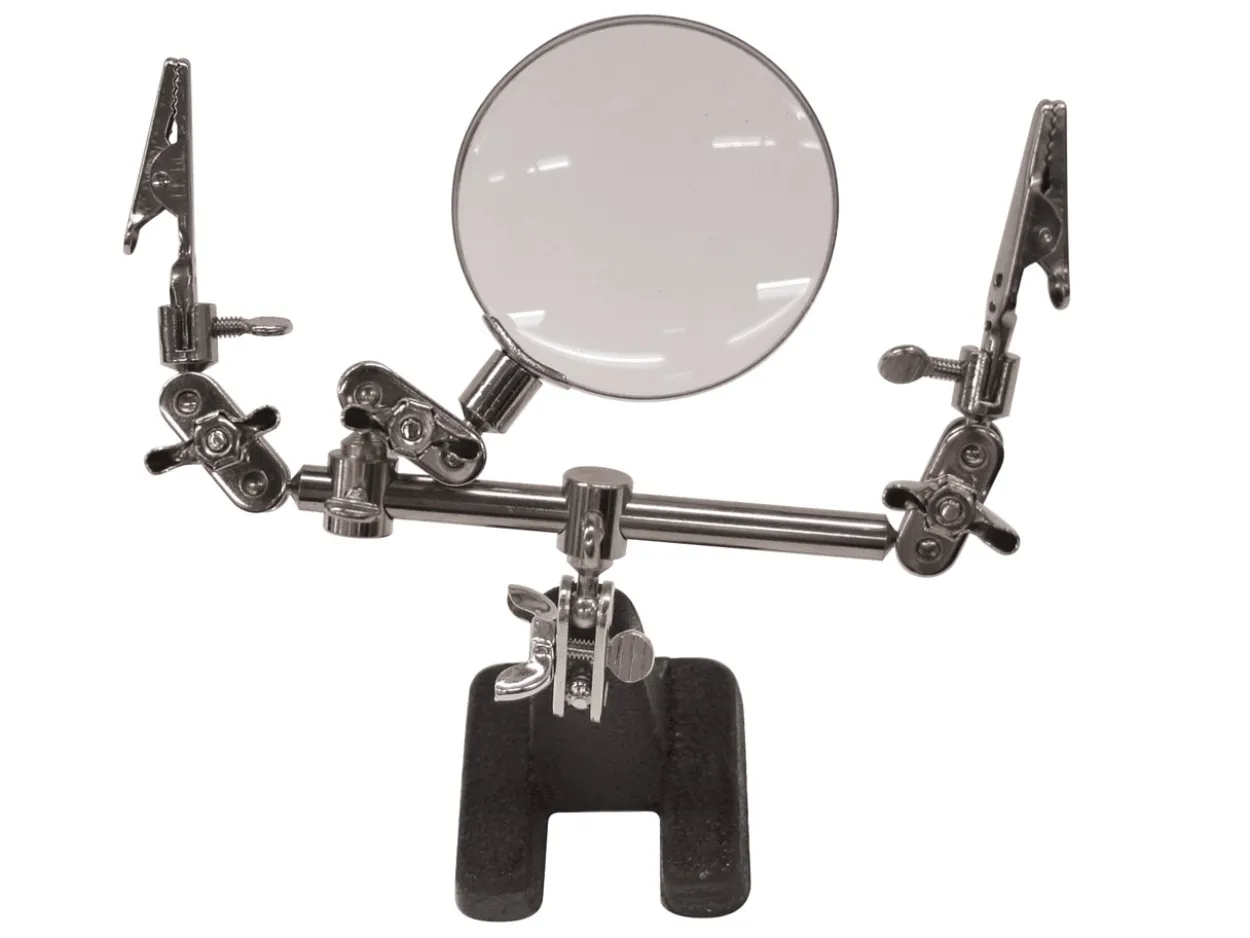3rd Hand On Base And Magnifier Soldering Station Helping Hands