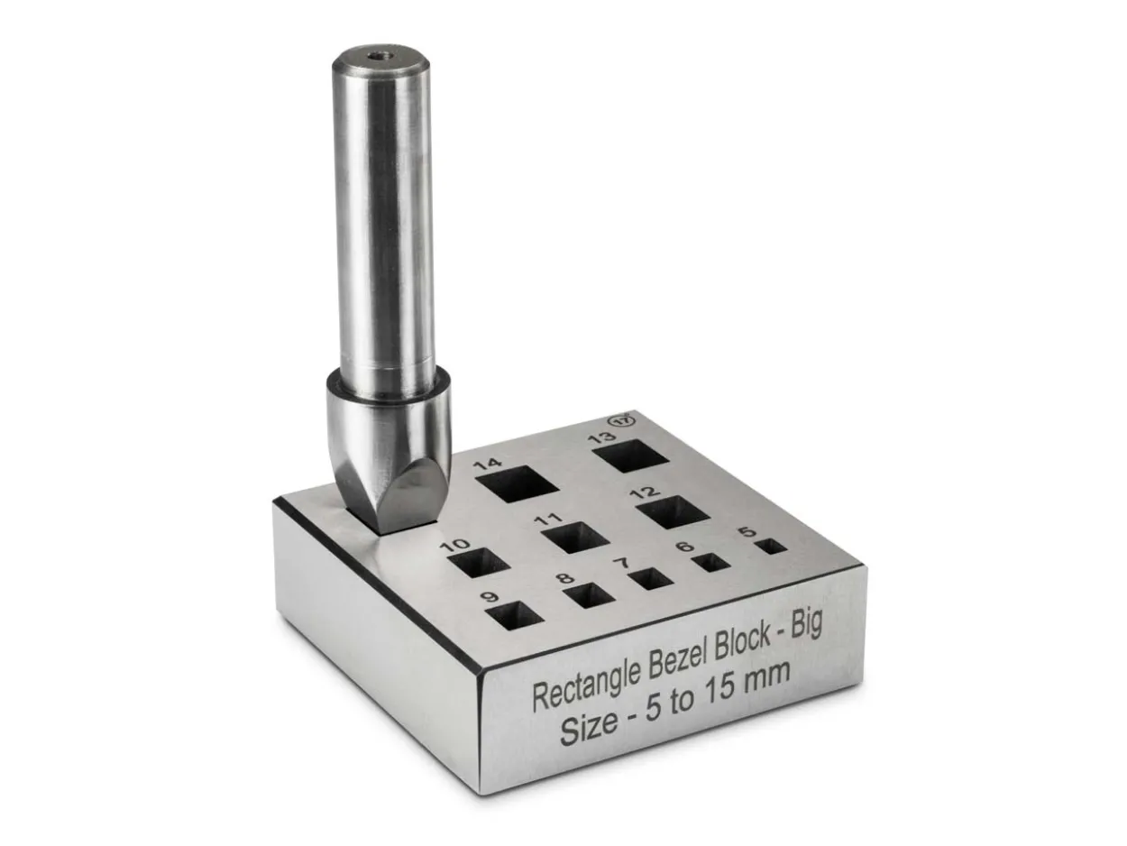 Rectangular Bezel Block 5.0mm To 15.0mm Holes 17°