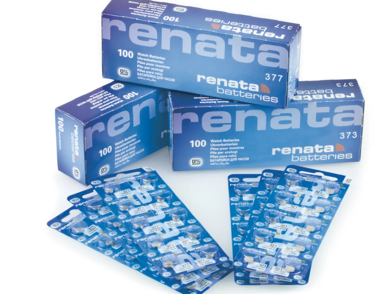 Renata Watch Battery 394, Strip Of 10