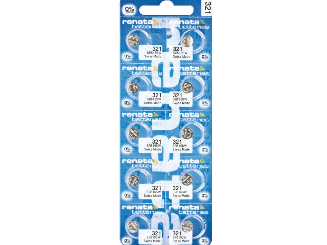 Renata Watch Battery 390, Strip Of 10