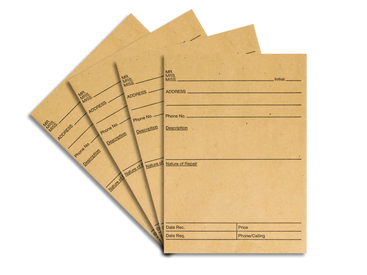 Repair Envelopes With Printed Format Pack of 100