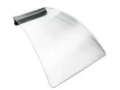 Replacement Curved Acrylic Shield For Foredom Bench Peg Fishmouth Collection System