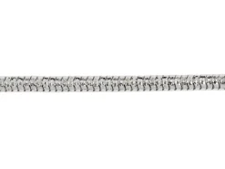 Rhodium Plated 2.3mm Diamond Cut Round Snake Chain 18