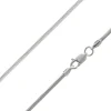 Rhodium Plated 1.9mm Diamond Cut Round Snake Chain 18/45cm Unhallmarked