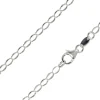 Rhodium Plated 3.6mm Oval Trace Chain 18"/45cm Unhallmarked