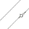 Rhodium Plated 1.7mm Paperclip Chain 18"/45cm Unhallmarked
